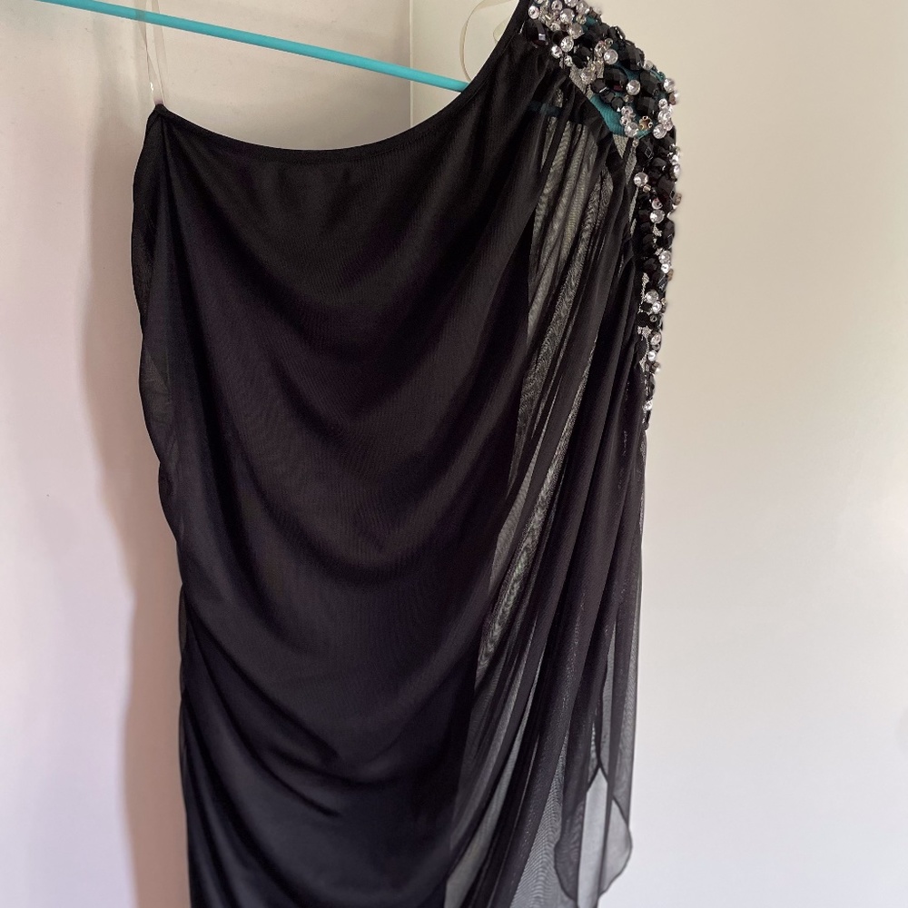 One Shoulder little Black Dress